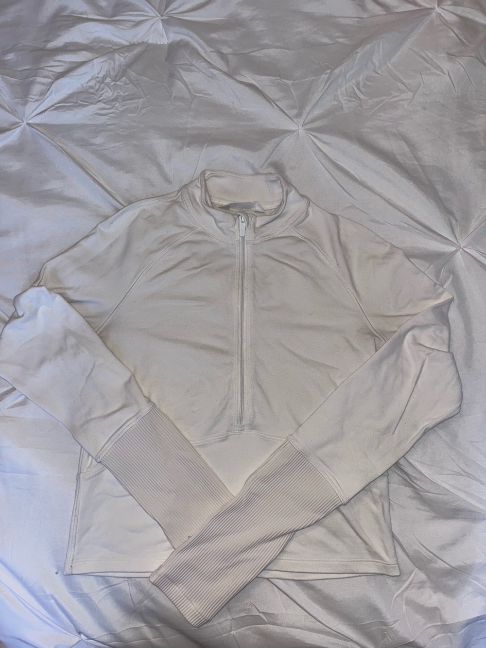 Lululemon Women’s White Half-Zip Performance Sweater
